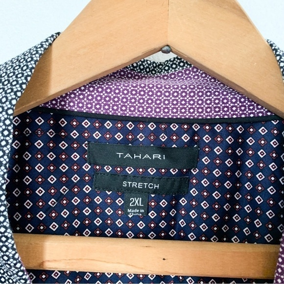 Tahari Men’s Stretch Button Down Shirt Sz 2XL - Picture 3 of 9